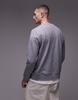 ARKET terry jersey vintage look sweatshirt in gray melange