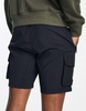 Brave Soul mixed fabrication cargo shorts in black