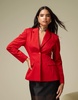 ASOS DESIGN exaggerated nipped waist blazer in red