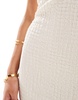 Vila Petite textured cami midi dress in cream