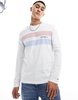 Tommy Hilfiger chest hilfiger 85 long sleeve t-shirt in white