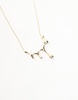 Petit Moments banksey molten drip necklace in gold