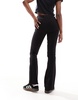 COLLUSION x007 stretch flare jeans in black