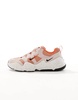 Nike Tech Hera sneakers in orange and pink