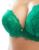 Ann Summers new sexy lace padded plunge bra in green