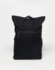 ASOS DESIGN canvas backpack with laptop compartment in black