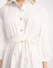 River Island belted shirt dress in white