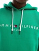 Tommy Hilfiger logo hoodie in green