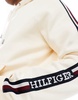 Tommy Hilfiger global striped hoodie in cream