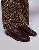 River Island backless mule loafers in dark brown