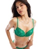 Ann Summers new sexy lace padded plunge bra in green