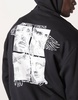 ASOS DESIGN oversized hoodie with photographic back print in black