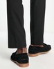 ASOS DESIGN tassel loafers in black suede leather with natural sole