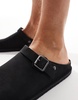 ASOS DESIGN mule clog loafers in black