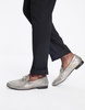 Walk London Jean snaffle loafers in gold snake