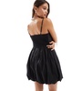 Cotton On bubble hem mini dress in black