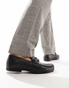 Walk London Luigi Rope Loafers In Black Leather