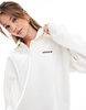 adidas Originals suede sweatshirt in off white