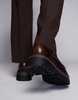 ASOS DESIGN chunky loafers with tassel in brown