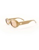 Le Specs work it oval sunglasses in pistachio