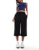 Cotton On low rise capri pants in black stripe