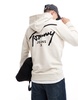 Tommy Jeans signature backprint logo hoodie in off white