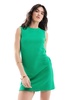 Mango sleeveless mini dress in green