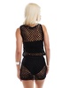 COLLUSION beaded fishnet crochet tank top in black - part of a set