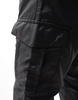 French Connection utility tech cargo pants in black