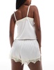 Cotton On open front cami pajama set in coconut