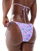 Bright Swimwear maria flash dance tie side bikini bottoms in purple