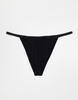 Lindex SoU Jenianne cotton 3 pack tanga side thong in black