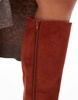 ASOS DESIGN Ciara block heel knee boots in rust