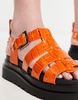 River Island gladiator sandals in orange