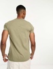 French Connection crew neck T-shirt in light khaki