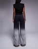 River Island ombre relaxed straight jeans in gray