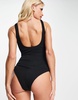 River Island Maternity crinkle texture swimsuit in black