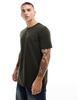 French Connection classic short sleeve t-shirt in dark green