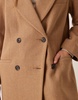 ASOS DESIGN premium wool dad coat in camel