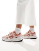 Nike Tech Hera sneakers in orange and pink