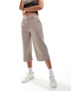 Cotton On low rise 3/4 pants in taupe