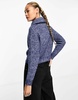 Cotton On zip up knitwear cardigan in blue