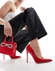 Simmi London Wide Fit Agathia pumps in red patent