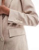 Mango linen blazer in beige - part of a set