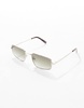 Le Specs metagalactic rectangle sunglasses in gold