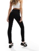 COLLUSION high rise skinny jeans in black