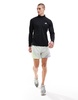 adidas Training Essentials 1/4-Zip Long Sleeve T-shirt in black