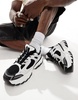 ASOS DESIGN chunky sneakers in white and black