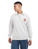 Tommy Jeans explorer luxe logo half zip sweatshirt in gray