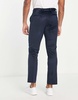 French Connection velvet suit pants in navy